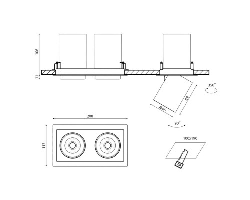 Светильник SPL SPL-SQ2-12-WW DesignLed Светильник SPL SPL-SQ2-12-WW DesignLed