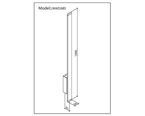 Светильник настенный JY L-CROSS LW-A0168S-BL-WW DesignLed Светильник настенный JY L-CROSS LW-A0168S-BL-WW DesignLed