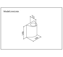 Светильник настенный JY ZIMA LW-A0148A-BL-WW DesignLed