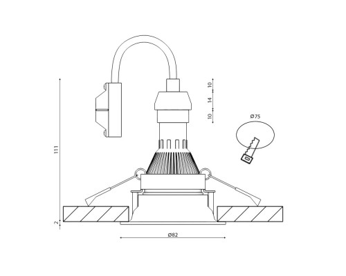 Светильник DesignLed DL-MJ-1004 DL-MJ-1004G-W DesignLed Светильник DesignLed DL-MJ-1004 DL-MJ-1004G-W DesignLed