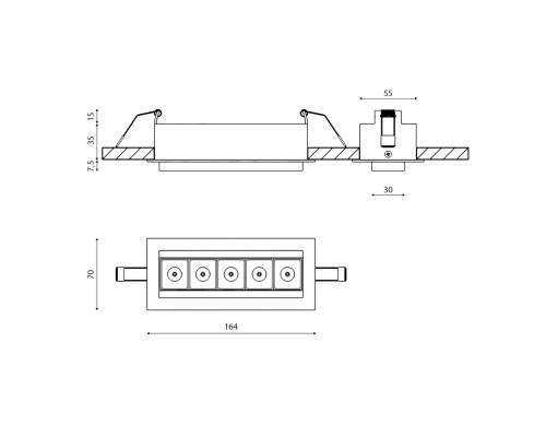Светильник DL-UM9 DL-9398-5-WW DesignLed Светильник DL-UM9 DL-9398-5-WW DesignLed