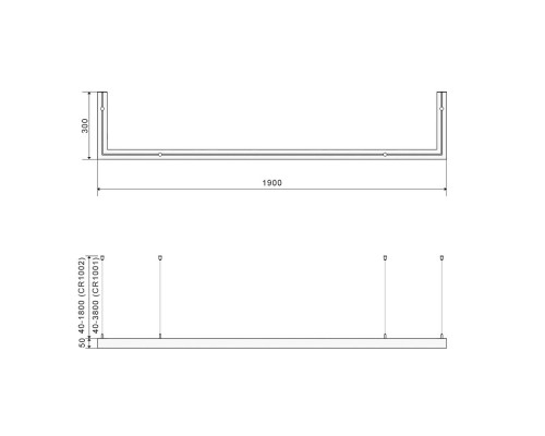 Светильник UF UF034-60 UF034-60-WH-NW DesignLed