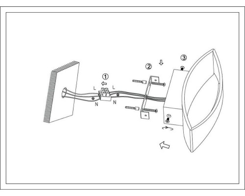 Светильник настенный GW OLE GW-A715-5-BL-NW DesignLed Светильник настенный GW OLE GW-A715-5-BL-NW DesignLed