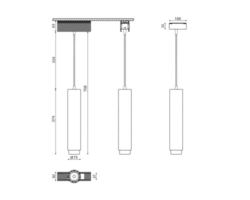 Светильник для низковольтного трека SY SY-601242-BL-20-NW DesignLed Светильник для низковольтного трека SY SY-601242-BL-20-NW DesignLed