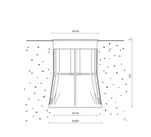 Светильник ландшафтный диммируемый TN DL-LOE-1022A-6.7-GR-WW-DM DesignLed