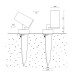 Стойка для светильника TN DL-P201-BL DesignLed