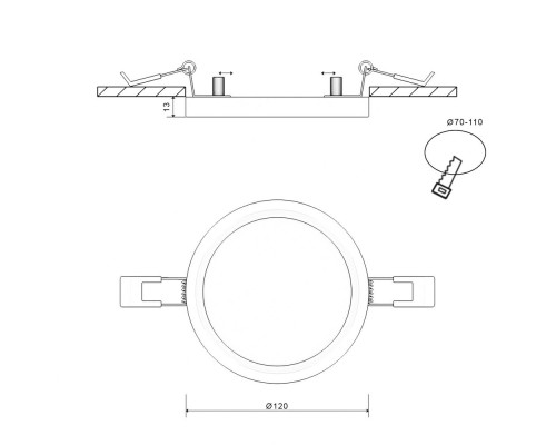 Светильник KH-RC KH-RC-R120-9-NW DesignLed Светильник KH-RC KH-RC-R120-9-NW DesignLed