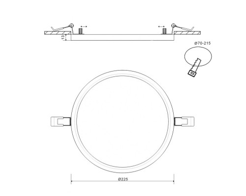 Светильник KH-RC KH-RC-R225-24-NW DesignLed