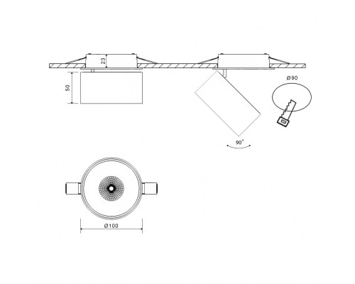 Светильник GW GW-8001S-15-WH-WW DesignLed Светильник GW GW-8001S-15-WH-WW DesignLed