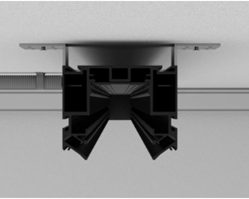 Трек SY низковольтный встраиваемый в натяжной потолок без провода питания, черный SY-601201-CL-2-BL SY-601201-CL-2-BL DesignLed