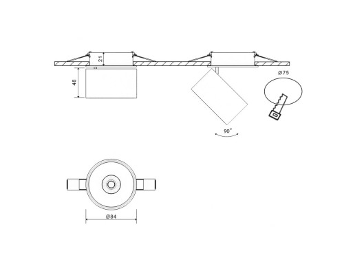 Светильник I-RC I-RC-BL-WW Lumker