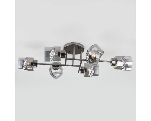 Потолочная люстра Hilari 30165/6 черный жемчуг Eurosvet Потолочная люстра Hilari 30165/6 черный жемчуг Eurosvet