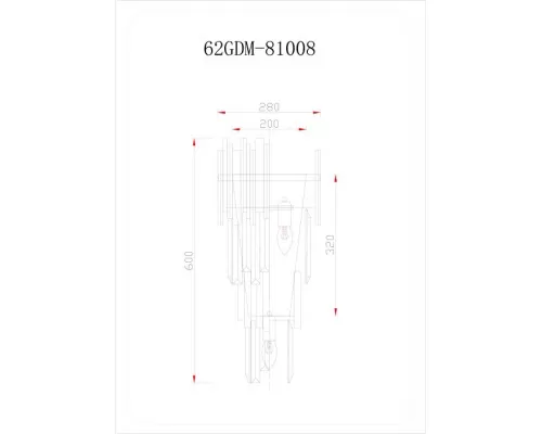 Бра 62GDM-81008 Garda Decor Бра 62GDM-81008 Garda Decor