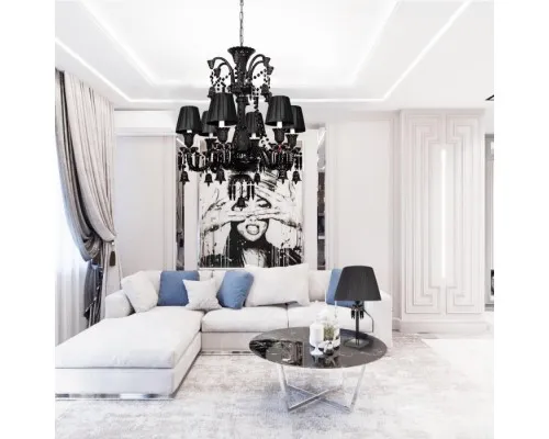 Подвесная люстра Zenith 10210/8 Black Loft It Подвесная люстра Zenith 10210/8 Black Loft It