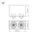 Светильник SP-CUBUS-S100x200-2x11W Day4000 (WH, 40 deg, 230V) 023083(2) Arlight